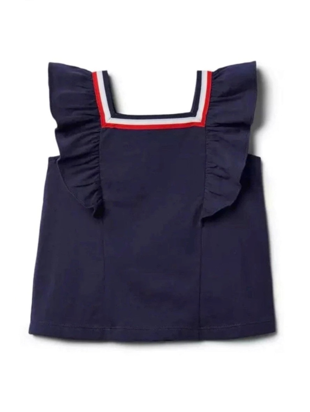 Janie and Jack Ruffle Sleeve Blouse in Blue Girls Size 4